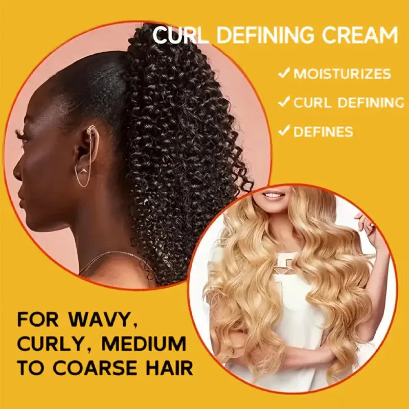 GSWP Moroccan Curl Styling Cream, rich in argan oil, moisturizes and nourishes, leaving hair naturally voluminous.250g - Hair-Elite
