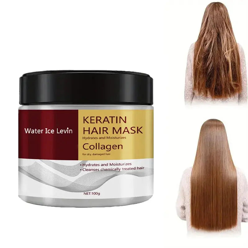 Collagen Keratin Hair Mask Dual Oil Control Moisturizer Conditioner Soft Smooth Frizz Damaged Repair Revitalize Hair Care - Hair-Elite