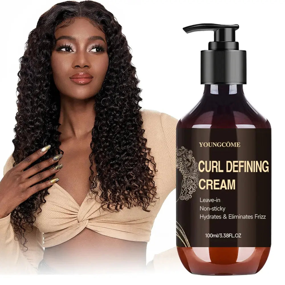 Argan OiI CURL DEFINING CREAM, Hair-Smoothing Anti-Frizz Cream to Define All Curl Types & Hair Textures, Curl Enhancer Styling - Hair-Elite