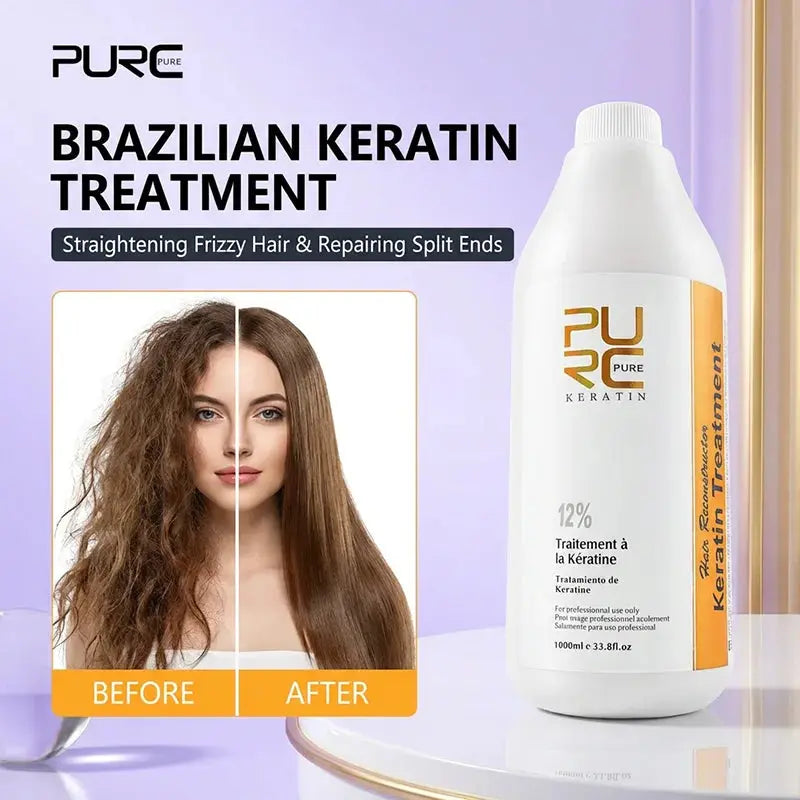 PURC Brazilian Keratin Treatment Straightening Hair Keratin For Deep Curly Hair Treatment Wholesale Hair Care Products PURE - Hair-Elite