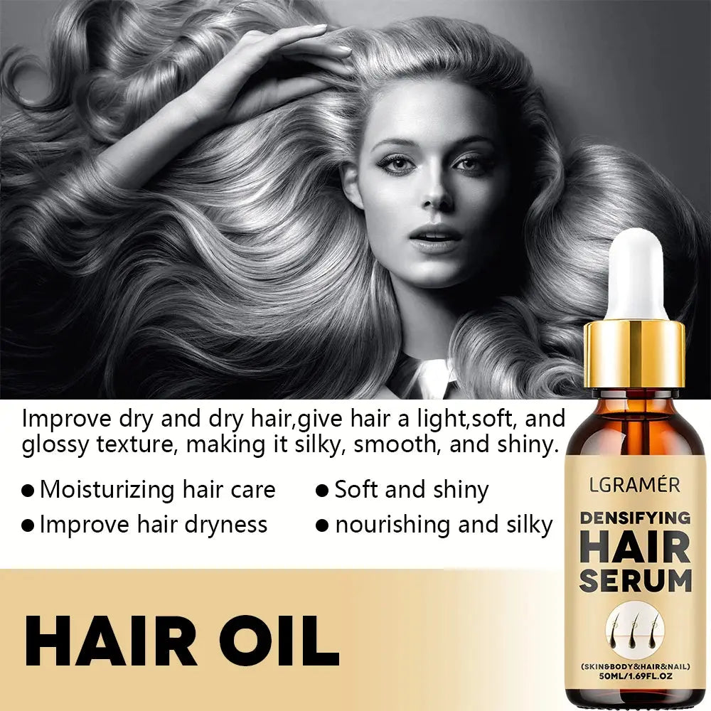 Hair Growth Serum Fast Growing Hair Essential Oil Beauty Hair Care 30/50ml Dense Regrowth Ginger Hair Promoting Regeneration - Hair-Elite