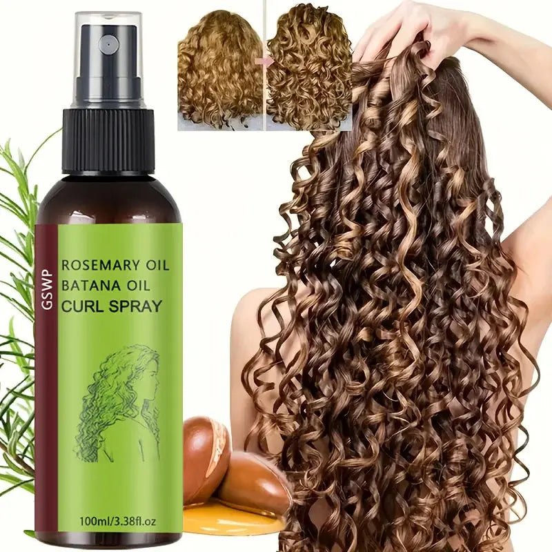 GSWP Rosemary Baltana Oil Curling Spray deeply moisturizes, creating voluminous curls and maintaining their elasticity.100ml - Hair-Elite