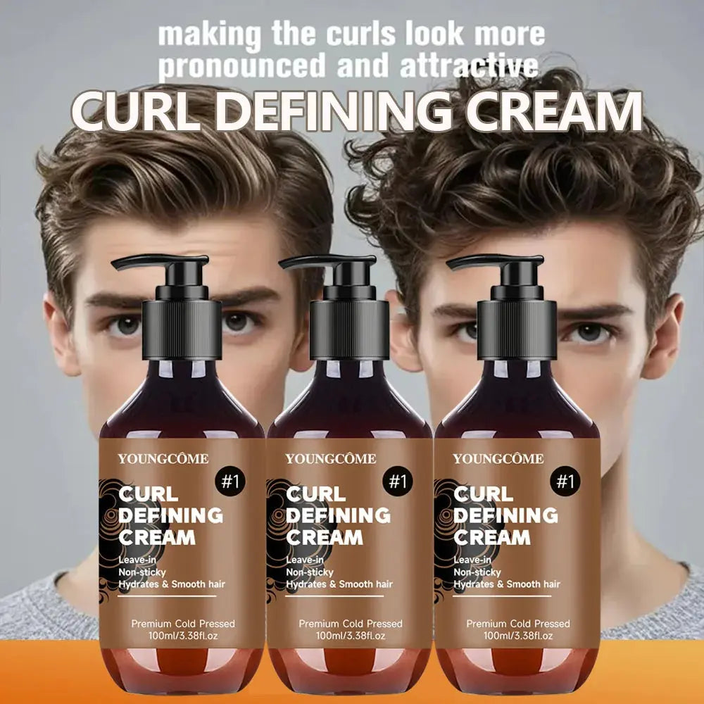 Curly hair Styling cream, moisturizing and smoothing formula, enhances the elasticity and shine of curly hair, easy to set 2025 - Hair-Elite