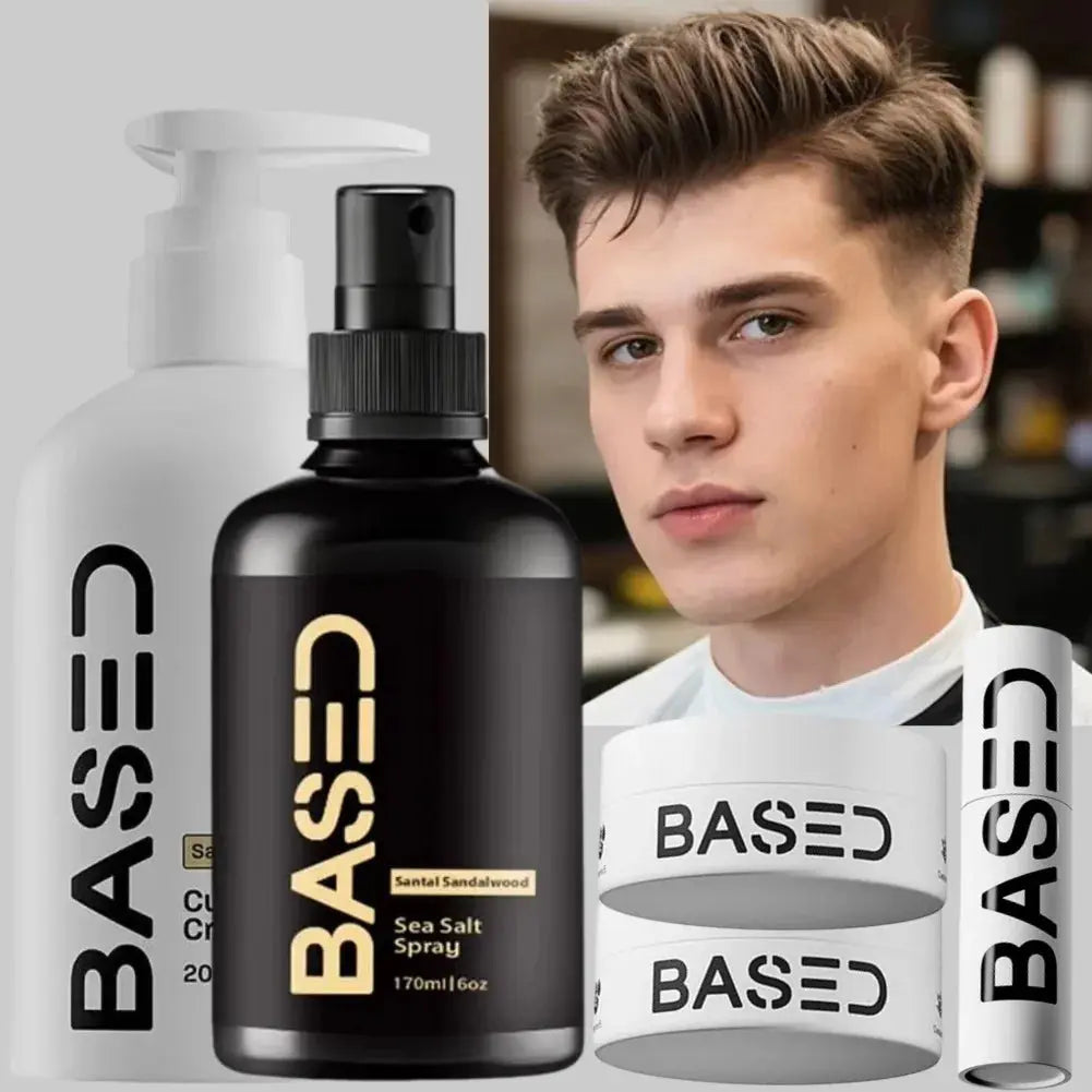 BASDE Sea Salt Hairstyle Spray Hair Wax For Men Hair Strong Hold Hair Styling Wax Stick Long-Lasting Low Shine Modeling Paste - Hair-Elite