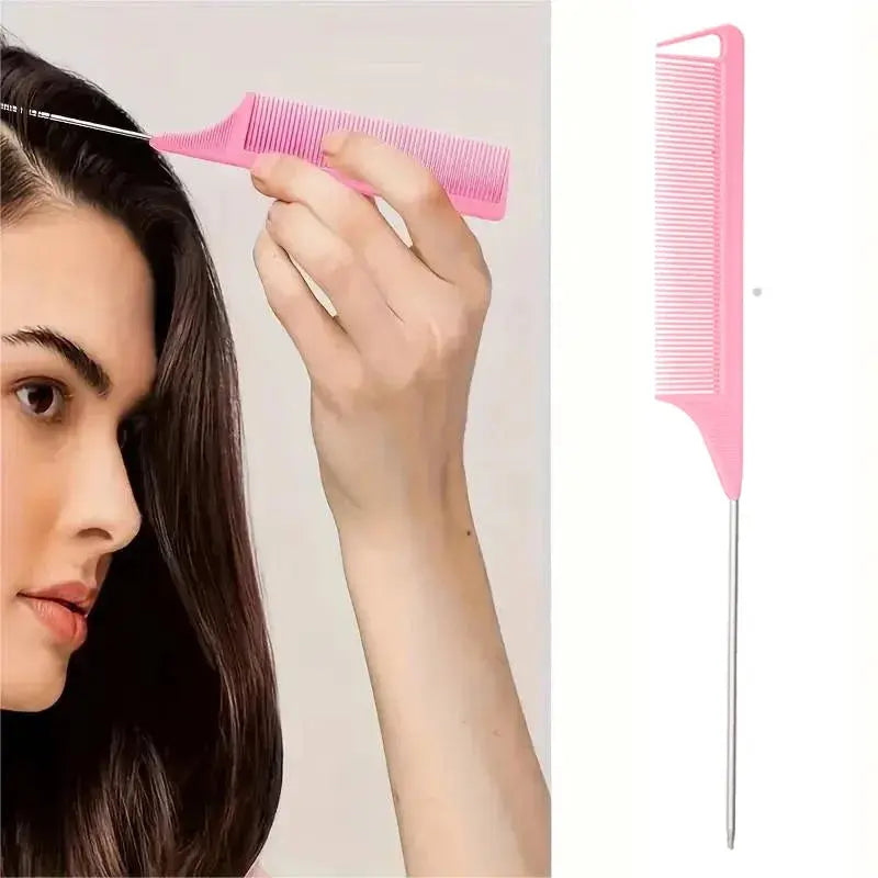 4pcs/Set Hairdressing Tools Set spray Bottle Rat Tail Comb Teasing Hair Brush Edge Control Hair comb For Combing Smoothing Hair - Hair-Elite