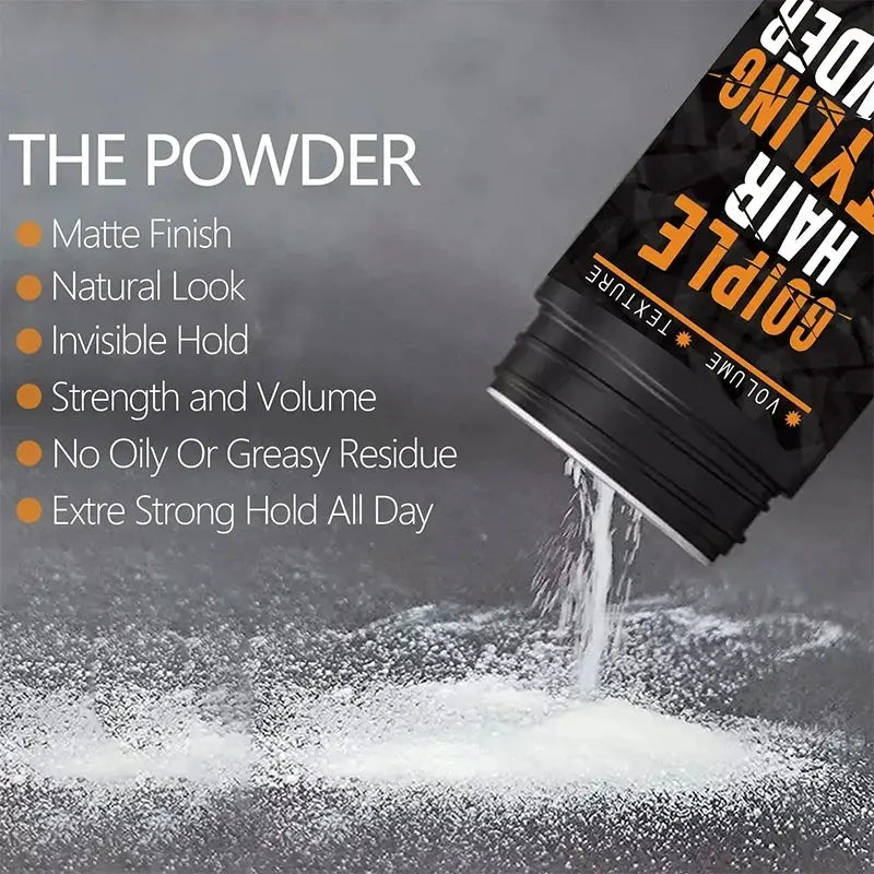 GOIPLE 40g Hair Styling Texturizing Powder Volume Boost Matte Finish Refresh Fluffy Shaping Products for Men Oil Greasy Control - Hair-Elite