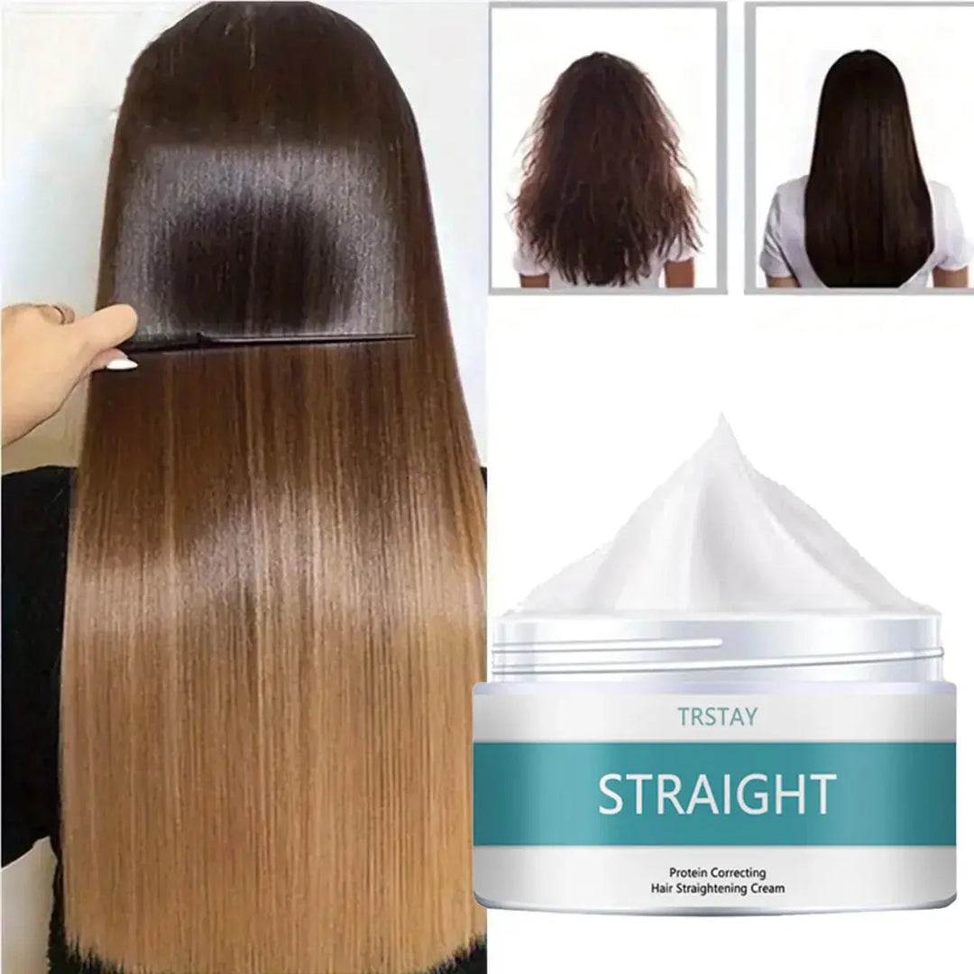 TRSTAY Protein Correcting Hair Straightening Cream Improves Dryness Rashness Britteness Hair Care Product for All Hair Textures - Hair-Elite