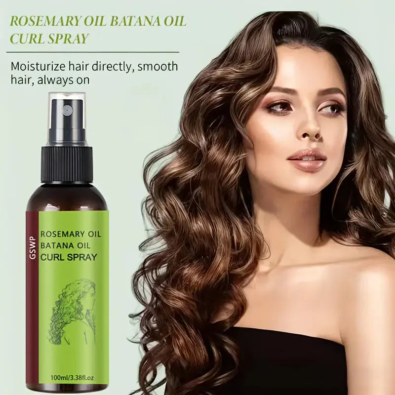 GSWP Rosemary Baltana Oil Curling Spray deeply moisturizes, creating voluminous curls and maintaining their elasticity.100ml - Hair-Elite